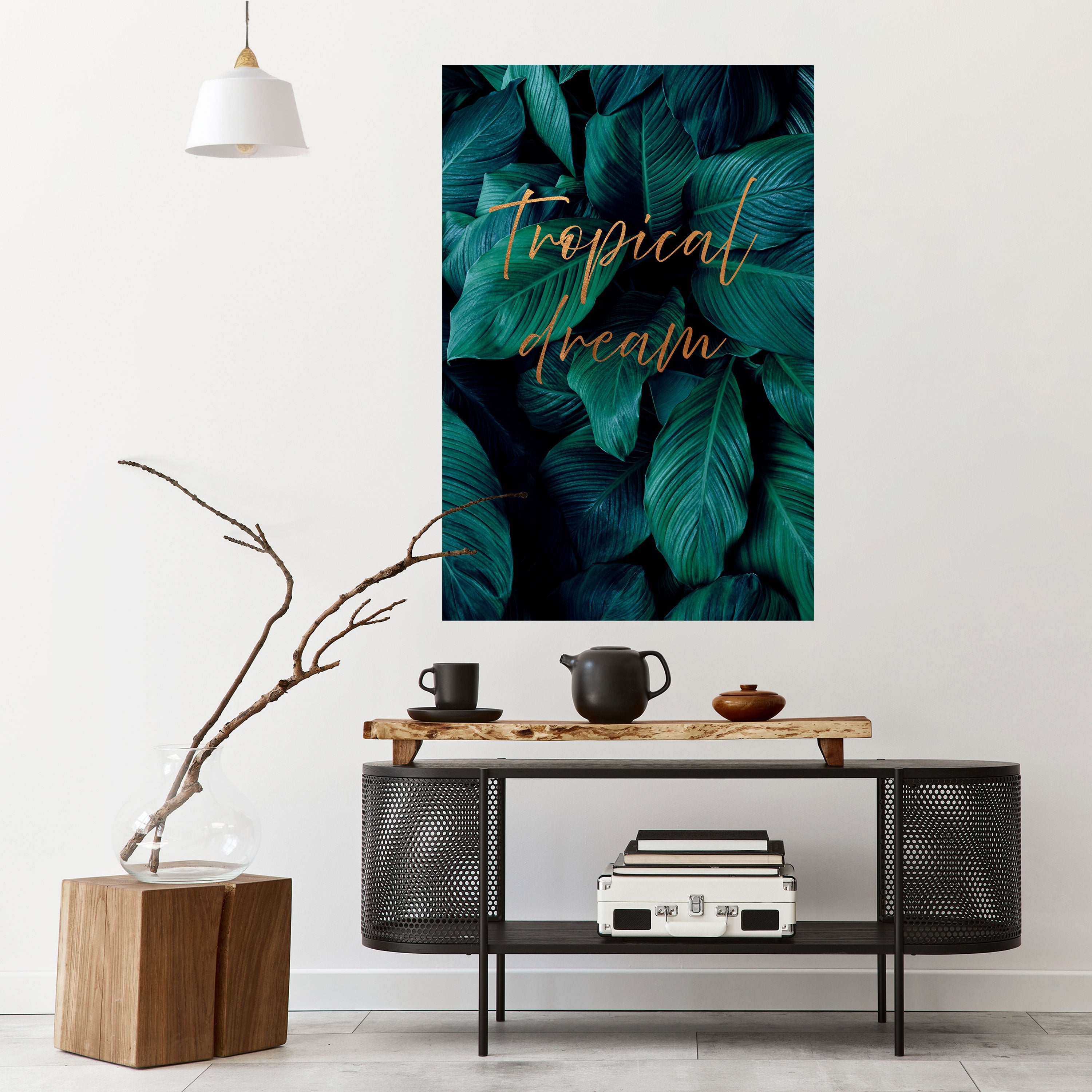 TROPICAL BLISS Vertikales Poster zum Abziehen und Aufkleben
