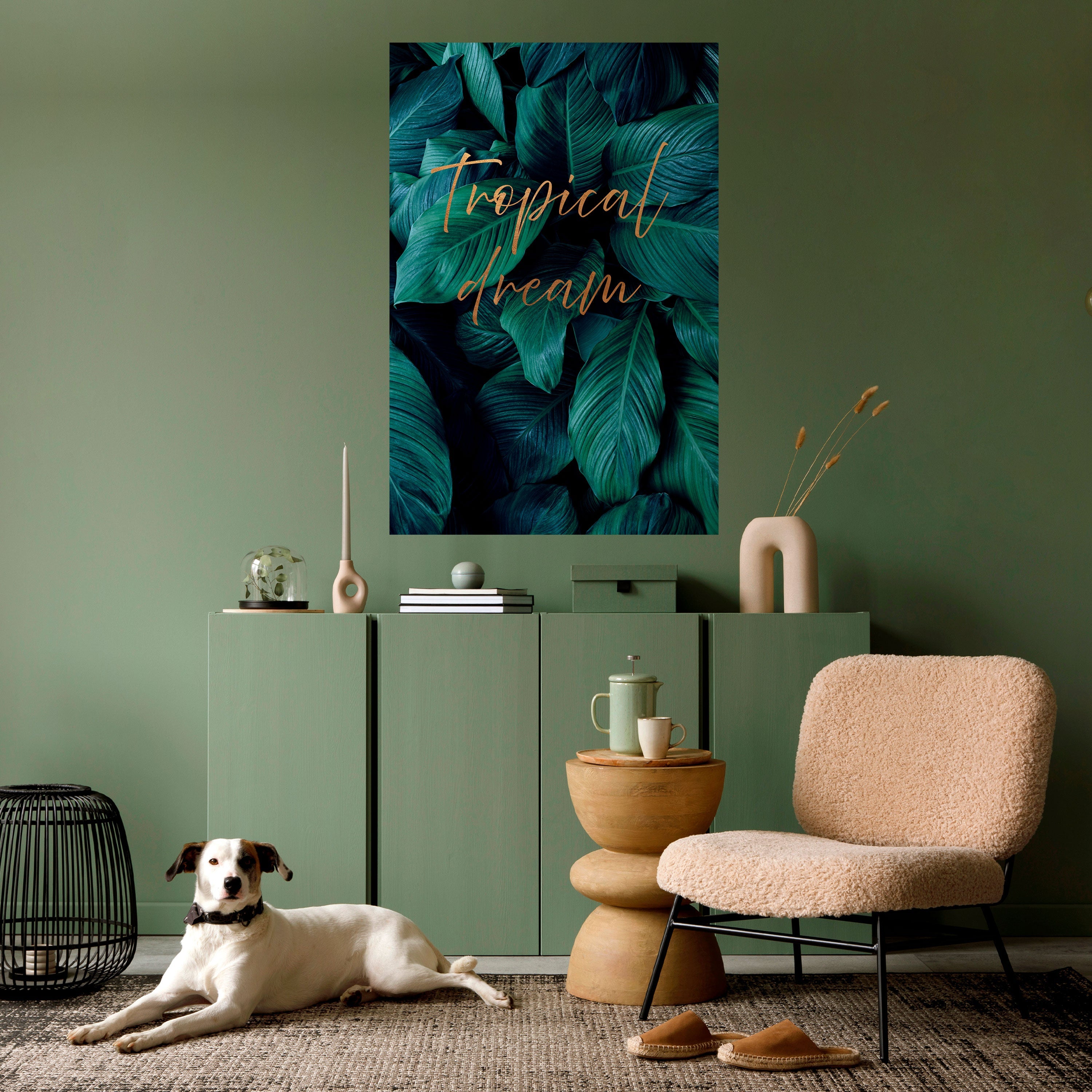 TROPICAL BLISS Vertikales Poster zum Abziehen und Aufkleben