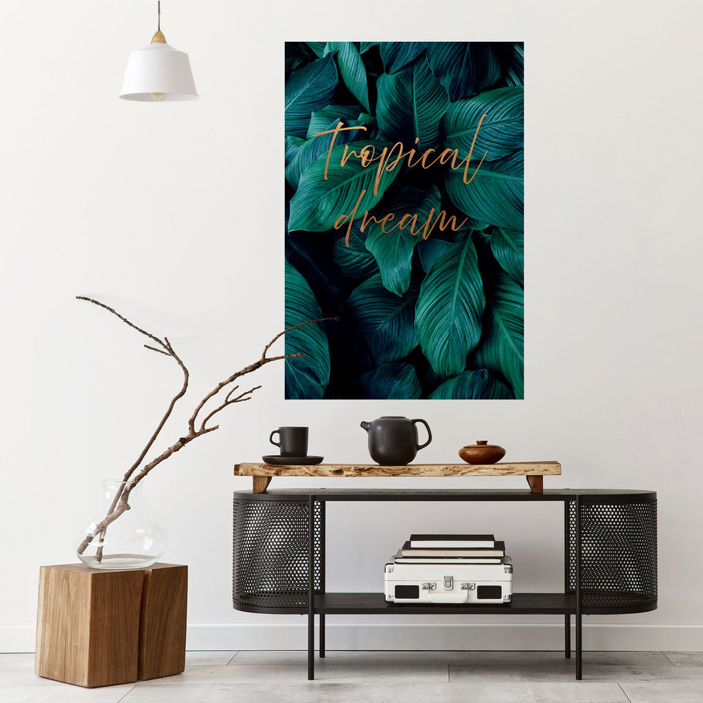 TROPICAL BLISS Vertikales Poster zum Abziehen und Aufkleben