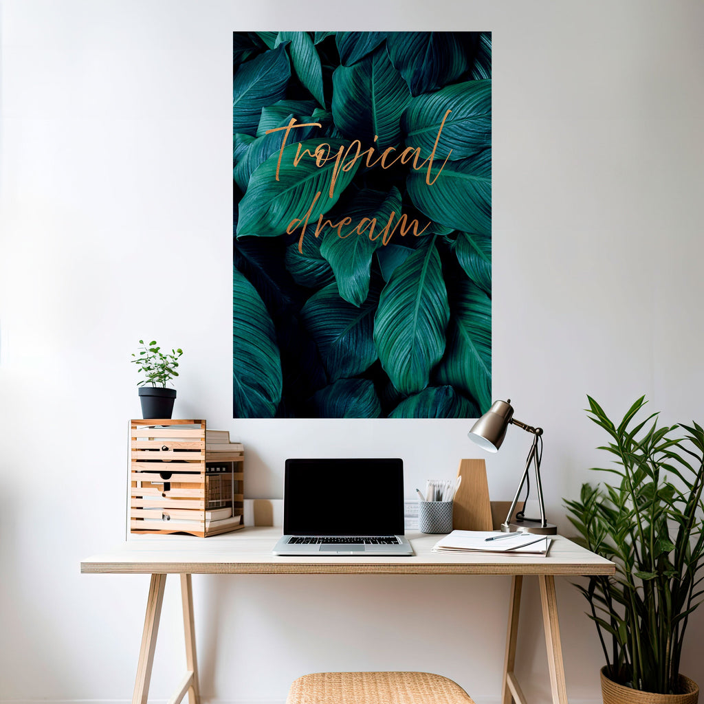 TROPICAL BLISS Vertikales Poster zum Abziehen und Aufkleben