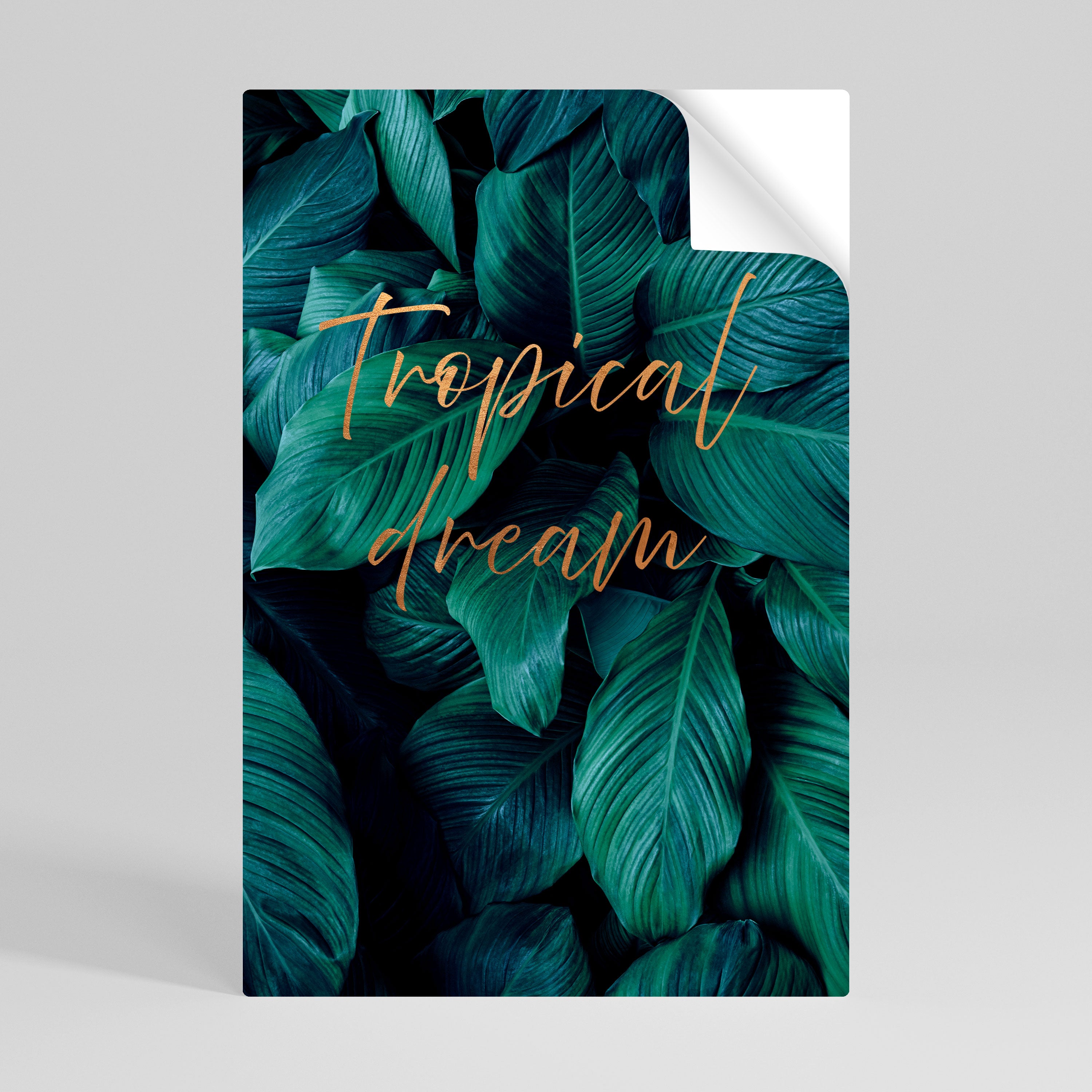 TROPICAL BLISS Selbstklebendes Poster - Hochformat