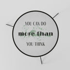 BELIEVE AND ACHIEVE Couchtisch Ø 60 cm