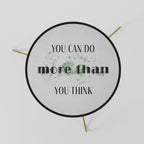 BELIEVE AND ACHIEVE Couchtisch Ø 60 cm