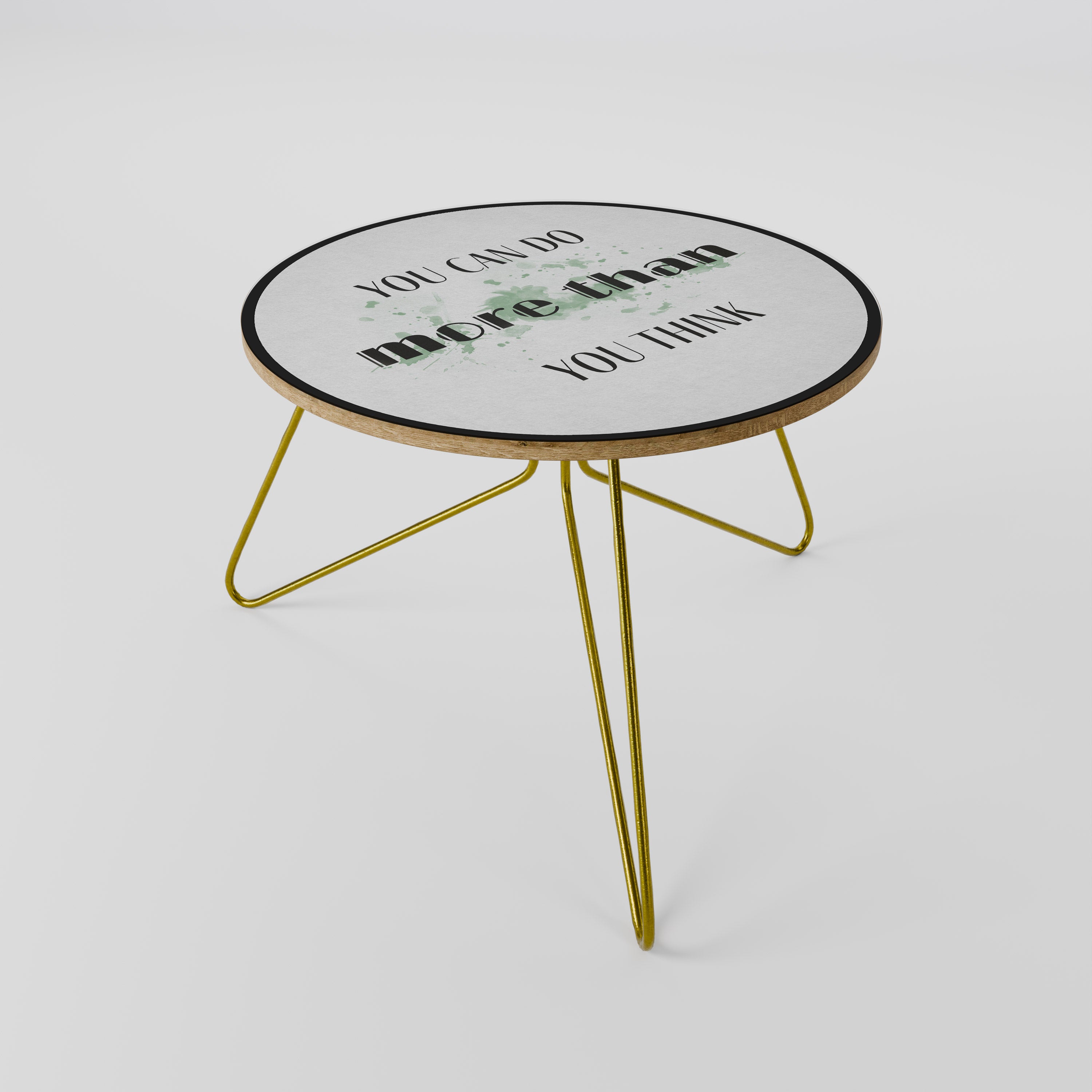 BELIEVE AND ACHIEVE Couchtisch