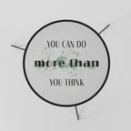 BELIEVE AND ACHIEVE Couchtisch Ø 60 cm