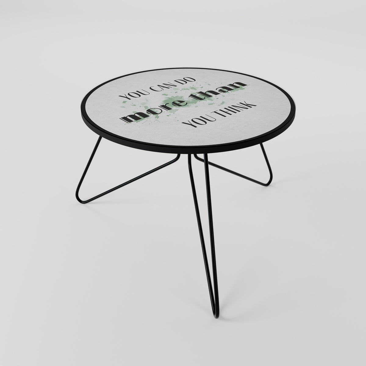 BELIEVE AND ACHIEVE Couchtisch
