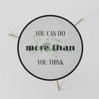 BELIEVE AND ACHIEVE Couchtisch Ø 60 cm