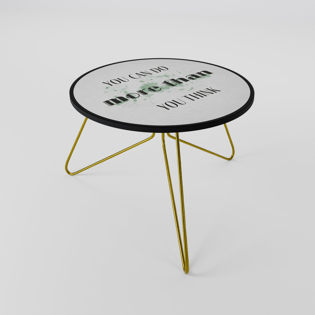 BELIEVE AND ACHIEVE Couchtisch