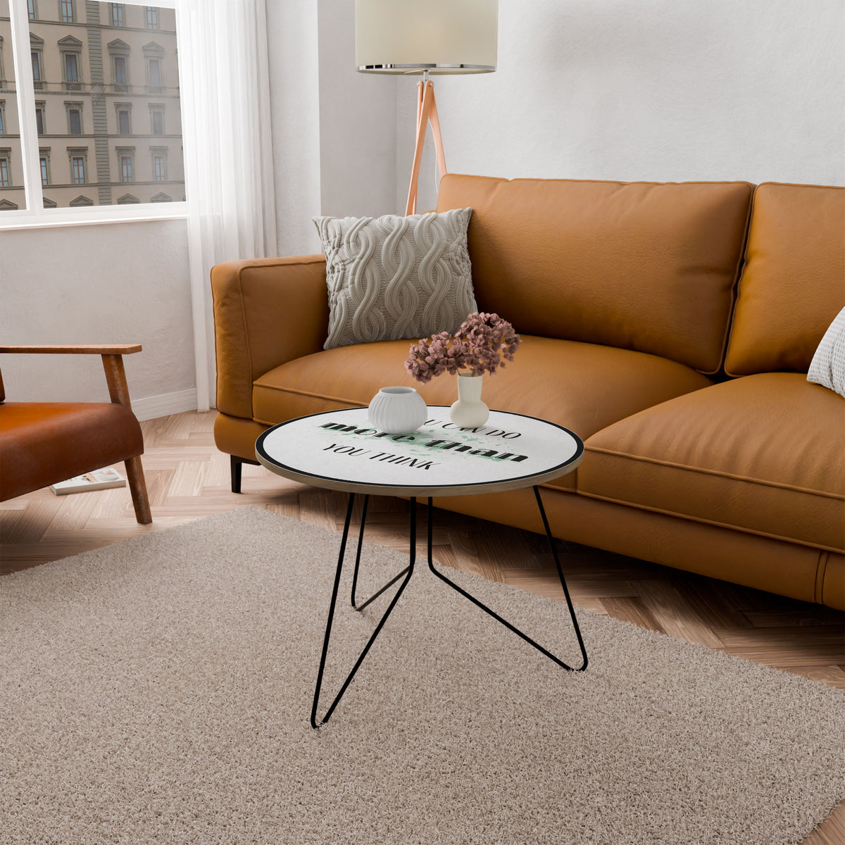 BELIEVE AND ACHIEVE Couchtisch