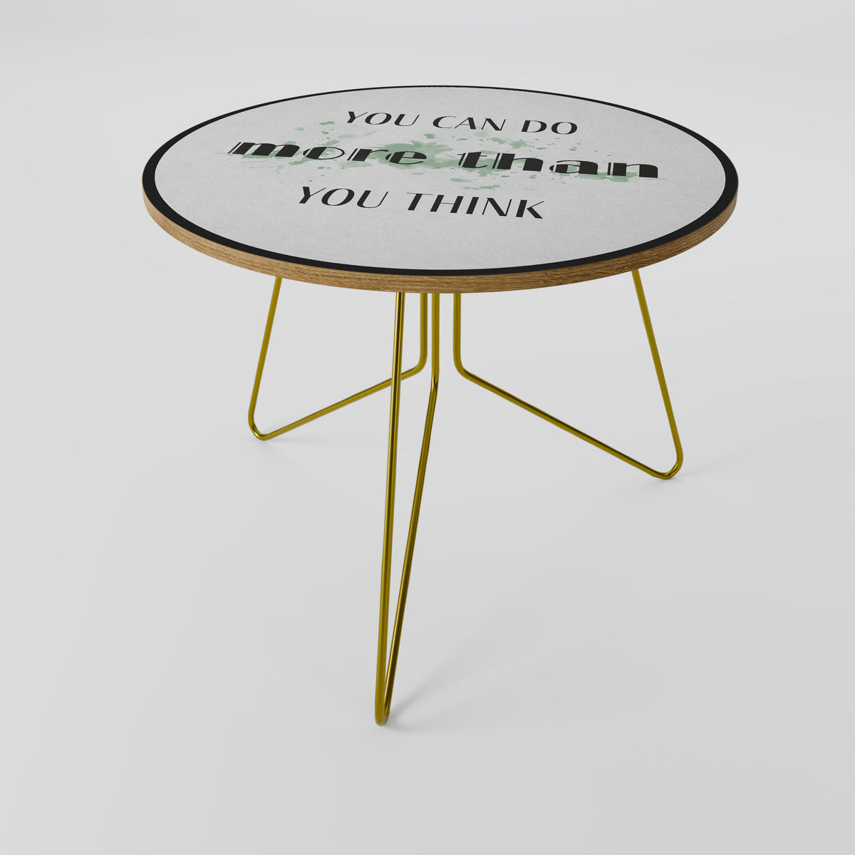 BELIEVE AND ACHIEVE Couchtisch