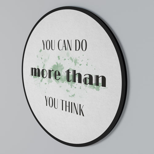 BELIEVE AND ACHIEVE Round Wall Art