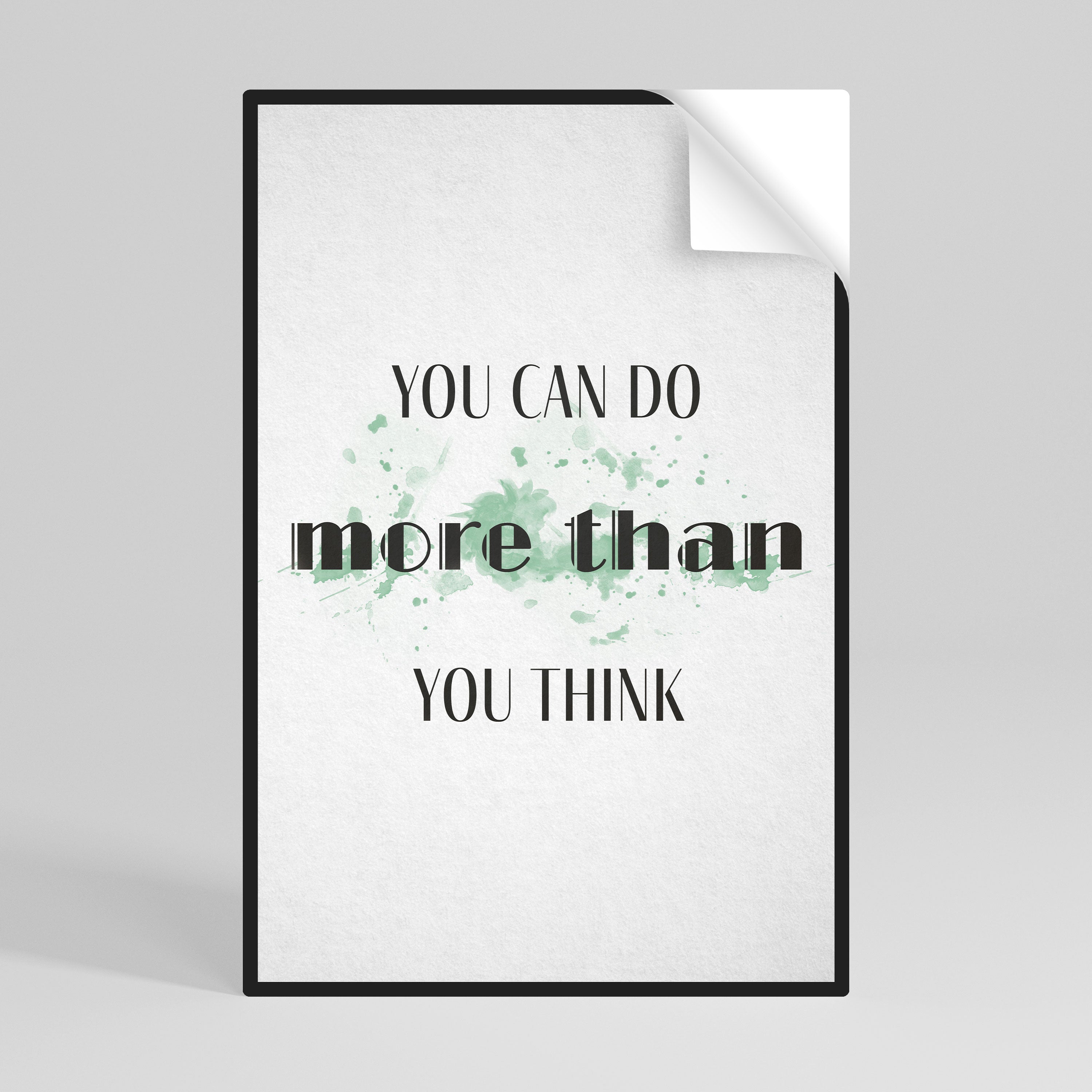 BELIEVE AND ACHIEVE Selbstklebendes Poster - Hochformat