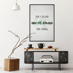 BELIEVE AND ACHIEVE Selbstklebendes Poster - Hochformat