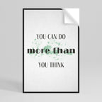 BELIEVE AND ACHIEVE Selbstklebendes Poster - Hochformat