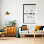 BELIEVE AND ACHIEVE Selbstklebendes Poster - Hochformat