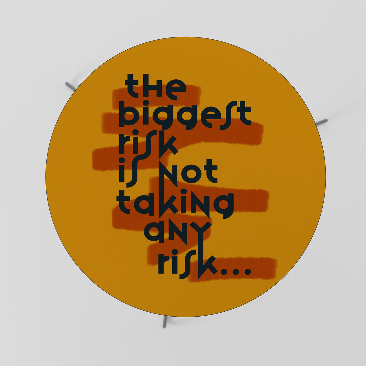 THE BIGGEST RISK Couchtisch