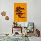 THE BIGGEST RISK Selbstklebendes Poster - Hochformat