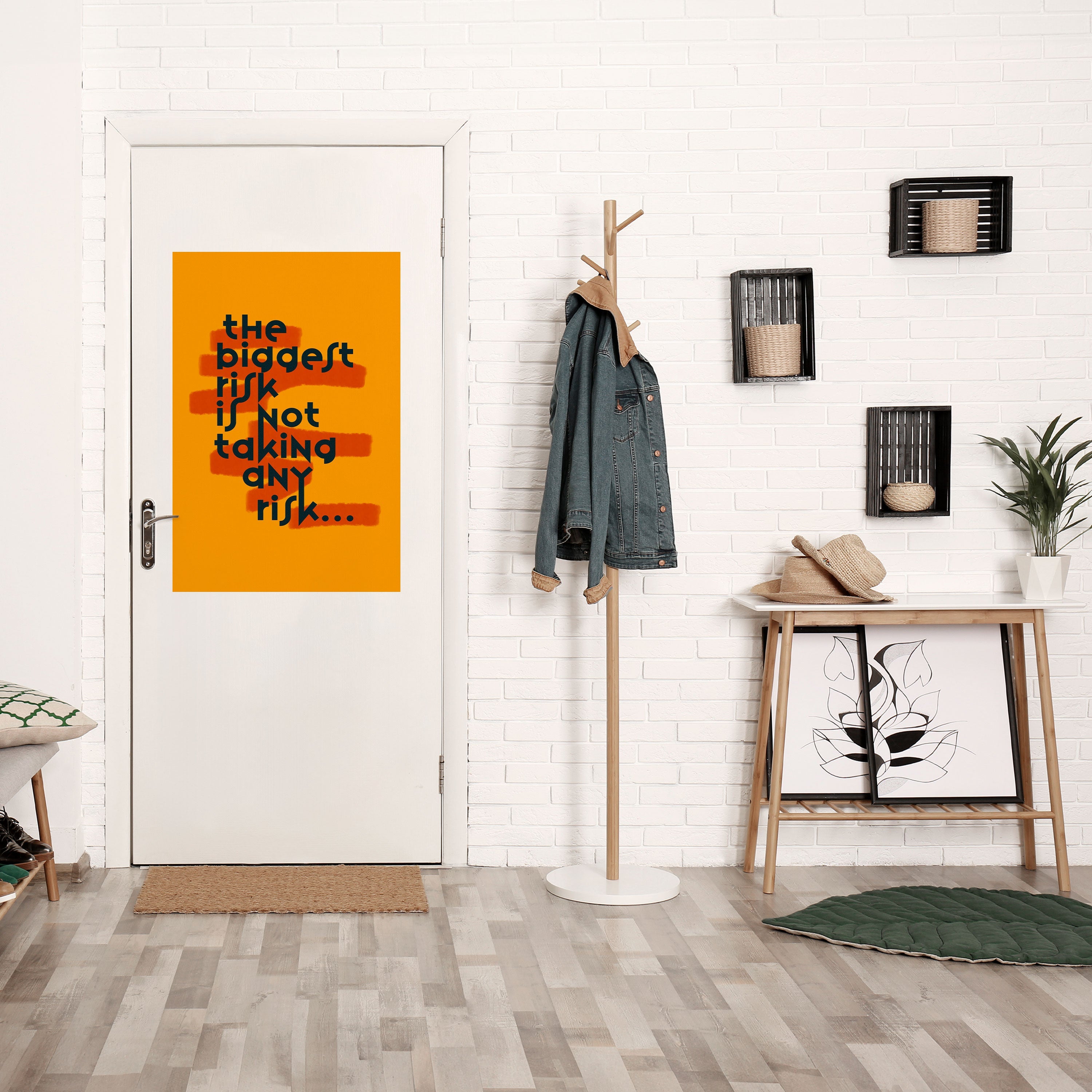 DAS GRÖSSTE RISIKO Vertikales Poster zum Abziehen und Aufkleben