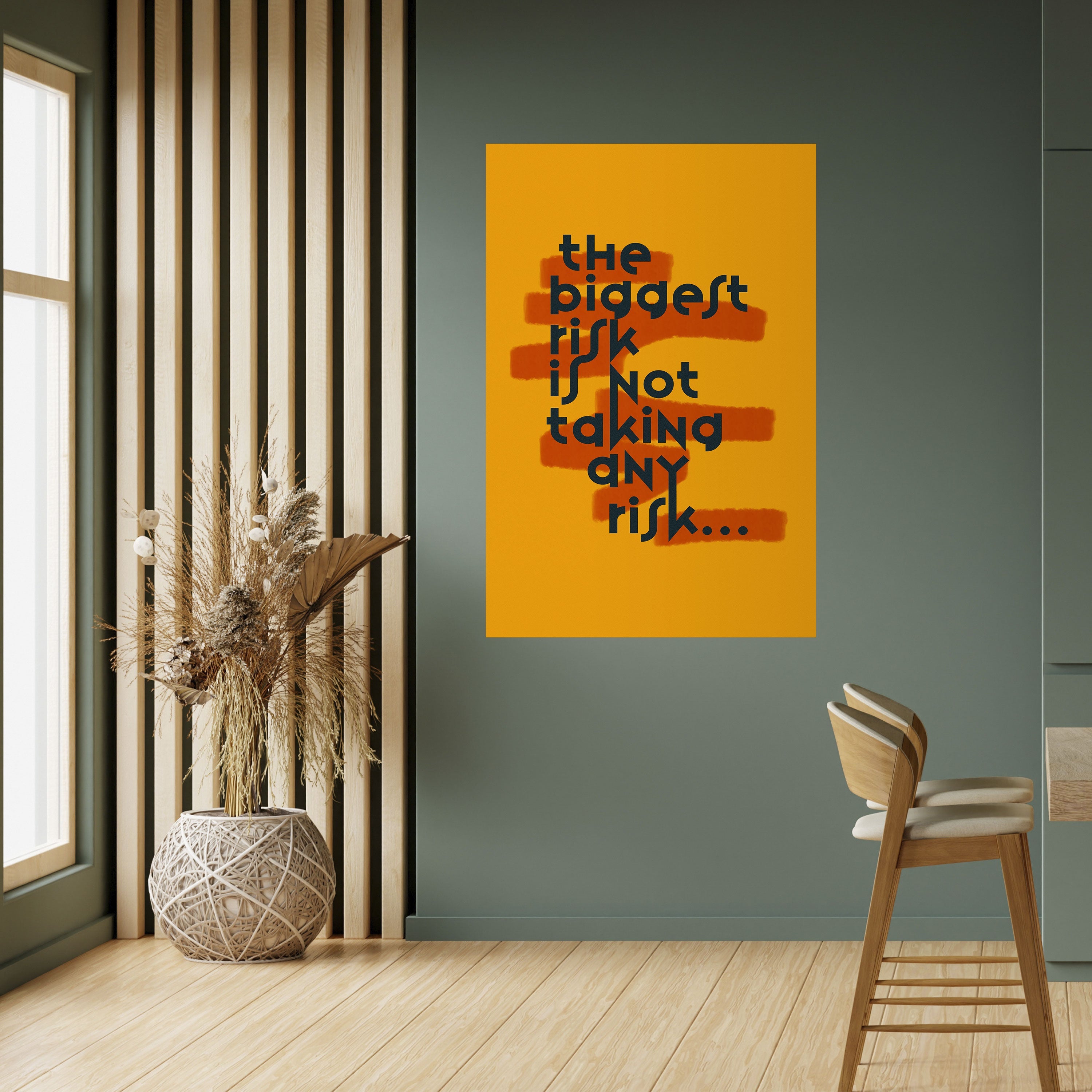 DAS GRÖSSTE RISIKO Vertikales Poster zum Abziehen und Aufkleben