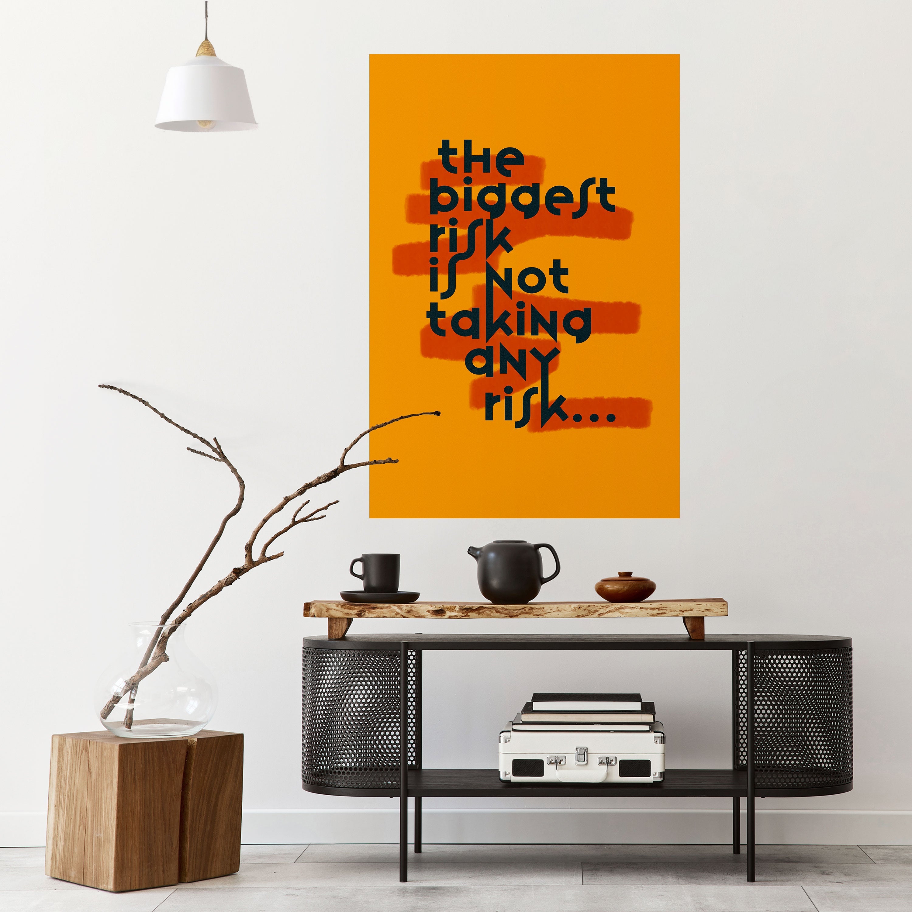 DAS GRÖSSTE RISIKO Vertikales Poster zum Abziehen und Aufkleben