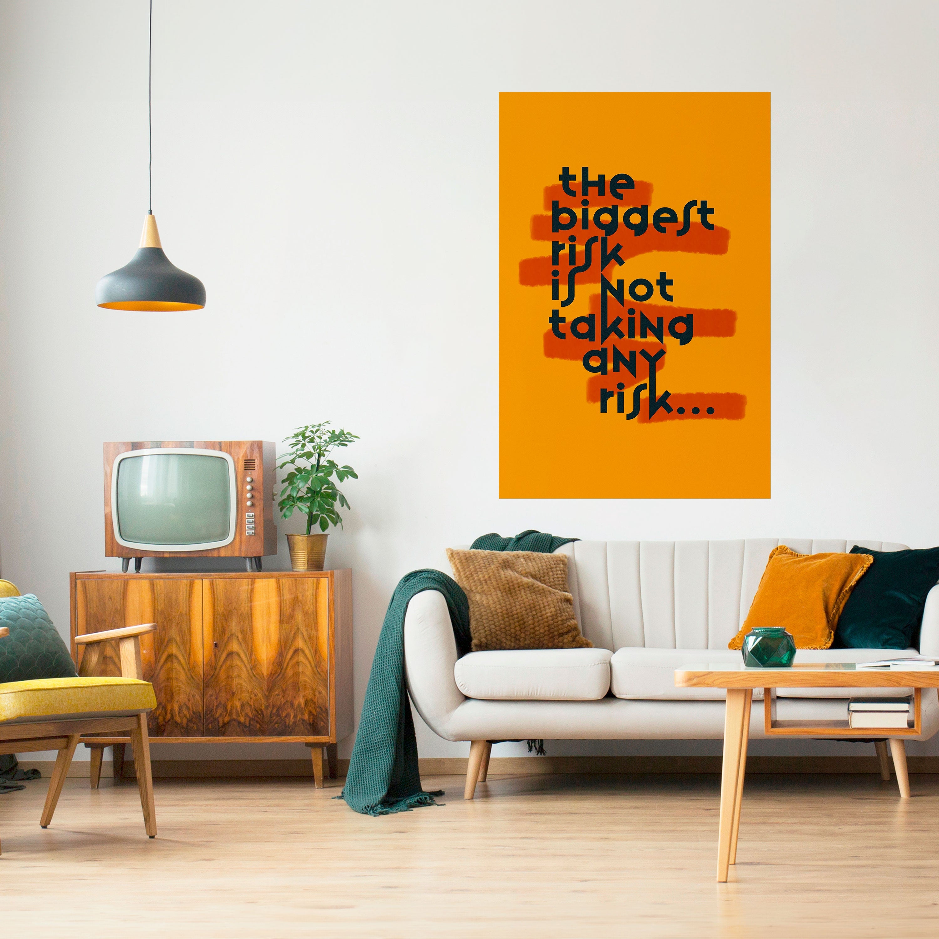 DAS GRÖSSTE RISIKO Vertikales Poster zum Abziehen und Aufkleben