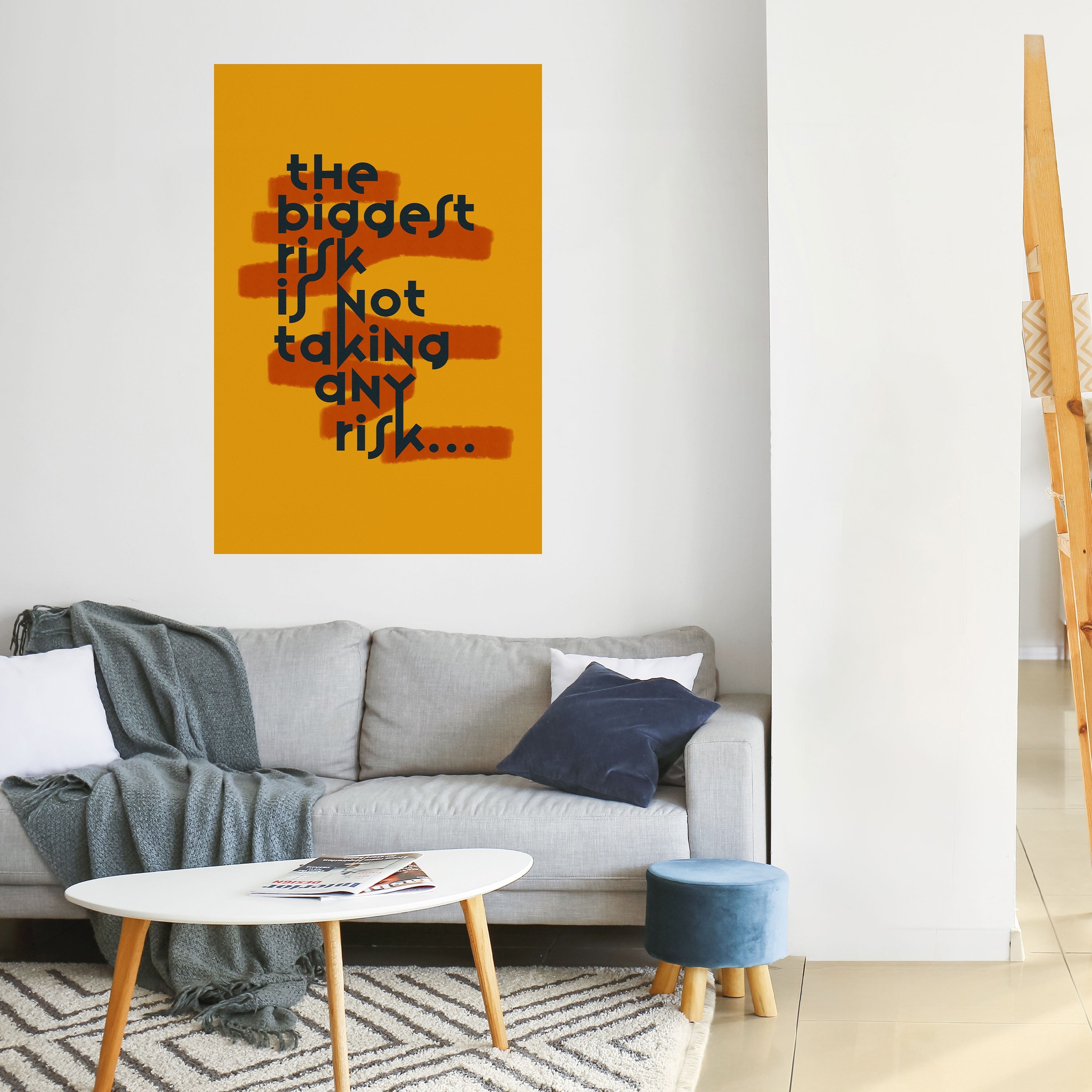DAS GRÖSSTE RISIKO Vertikales Poster zum Abziehen und Aufkleben