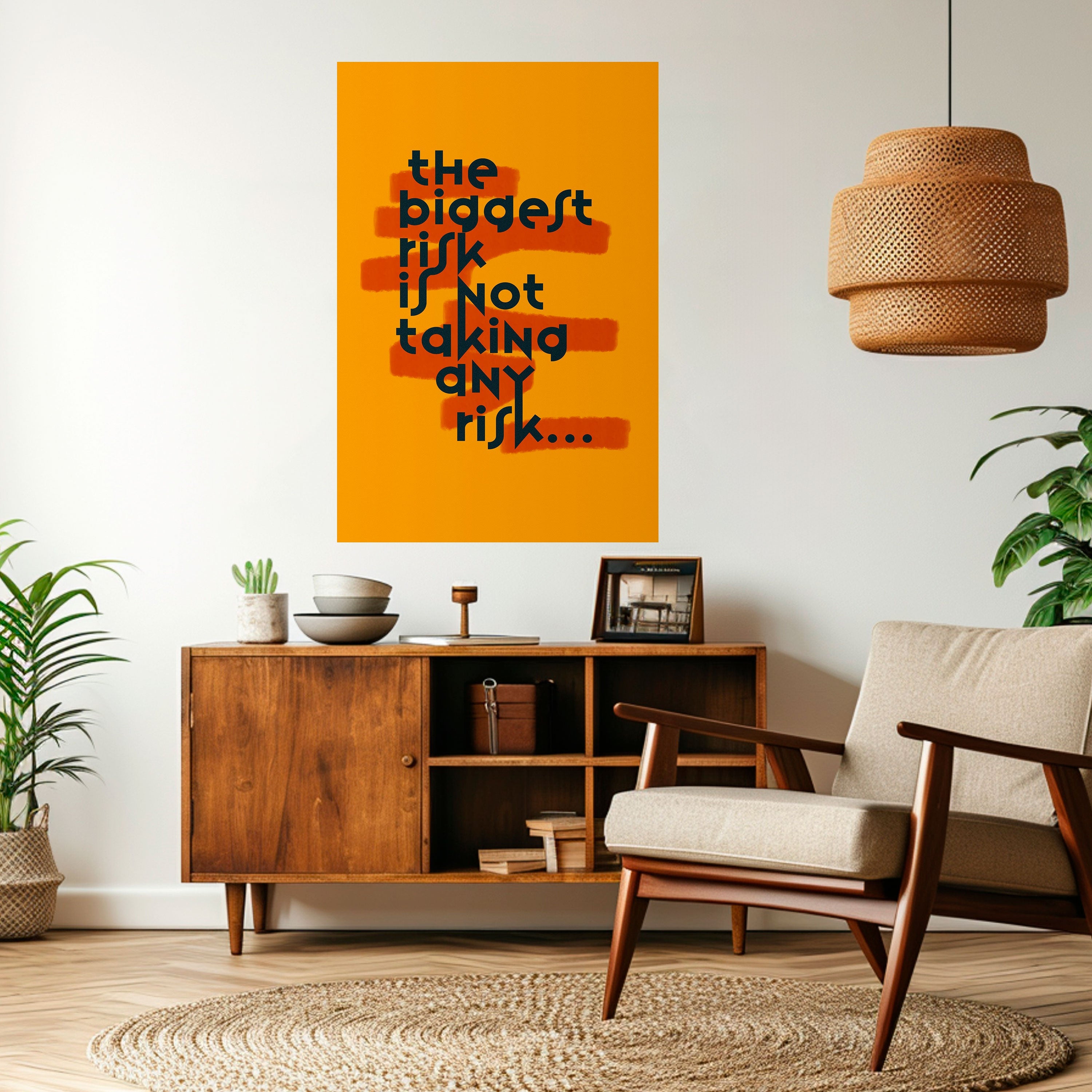 DAS GRÖSSTE RISIKO Vertikales Poster zum Abziehen und Aufkleben