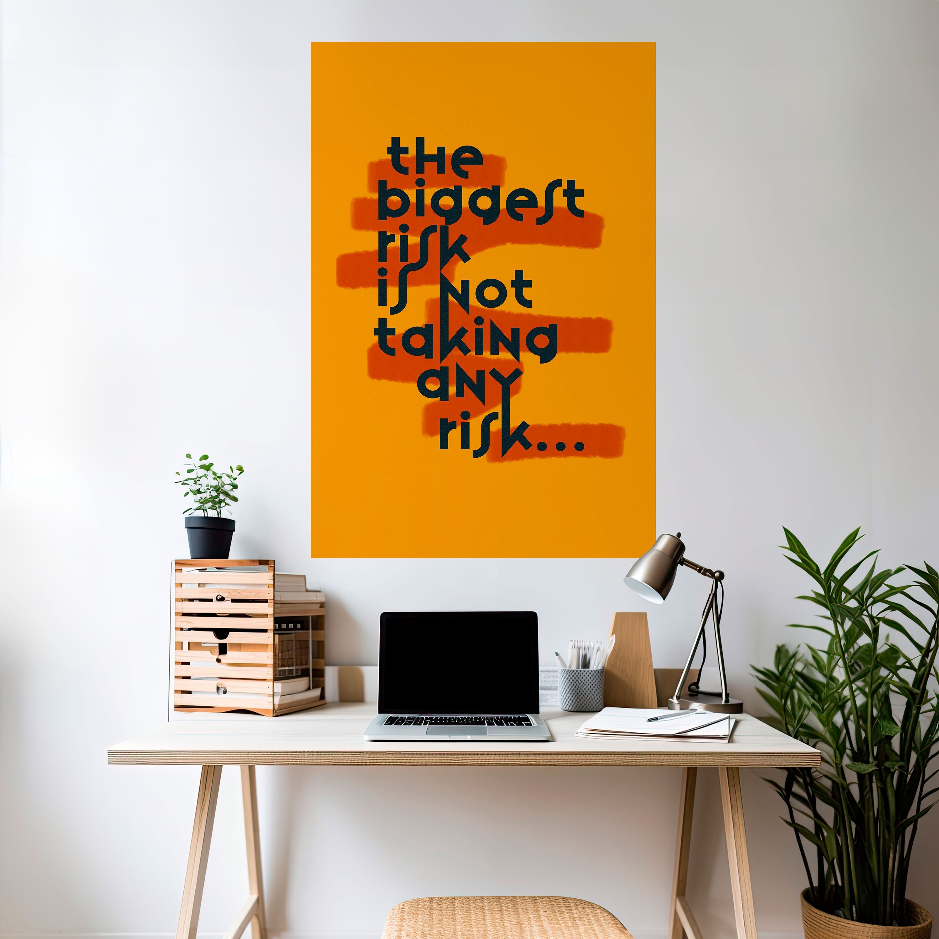 DAS GRÖSSTE RISIKO Vertikales Poster zum Abziehen und Aufkleben