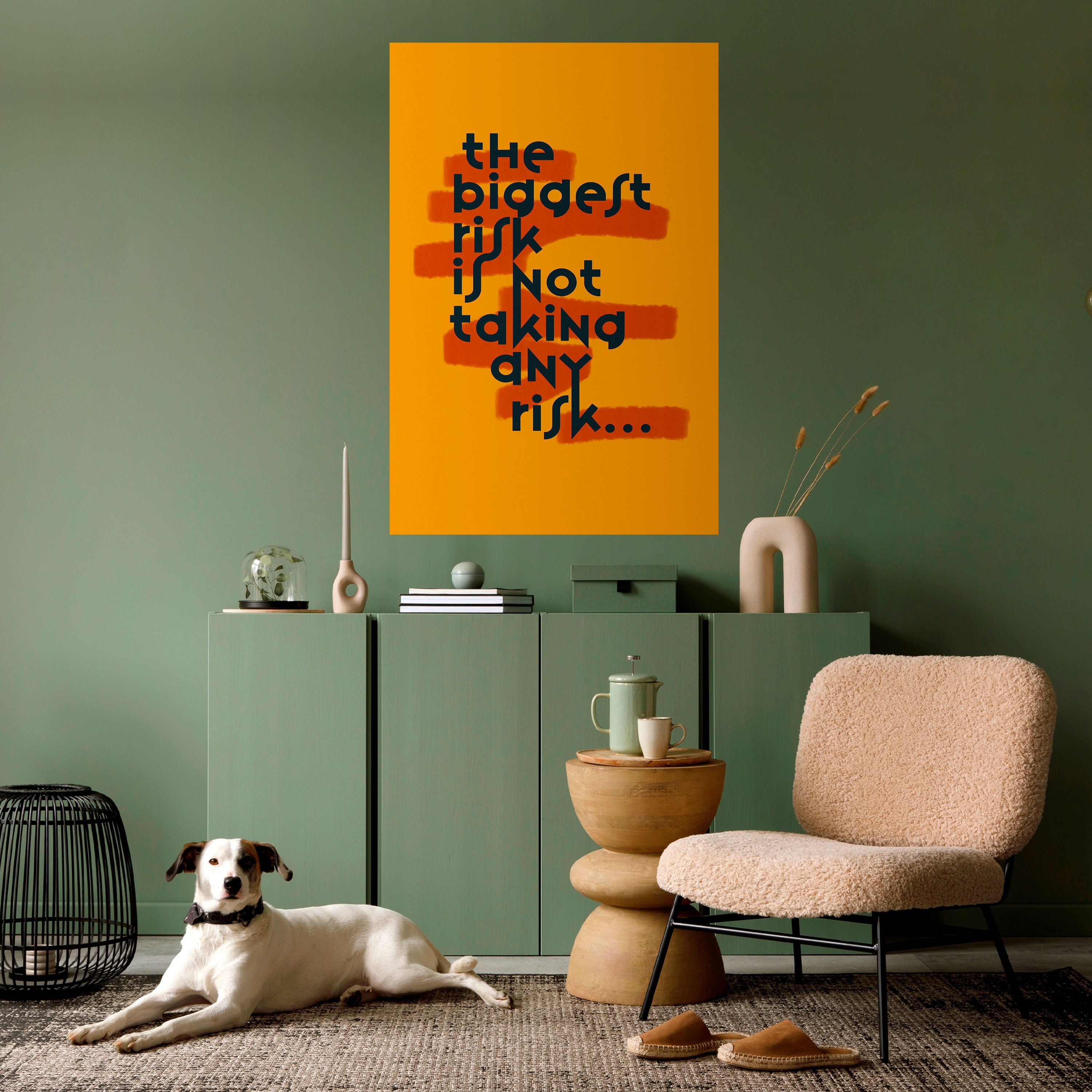 DAS GRÖSSTE RISIKO Vertikales Poster zum Abziehen und Aufkleben