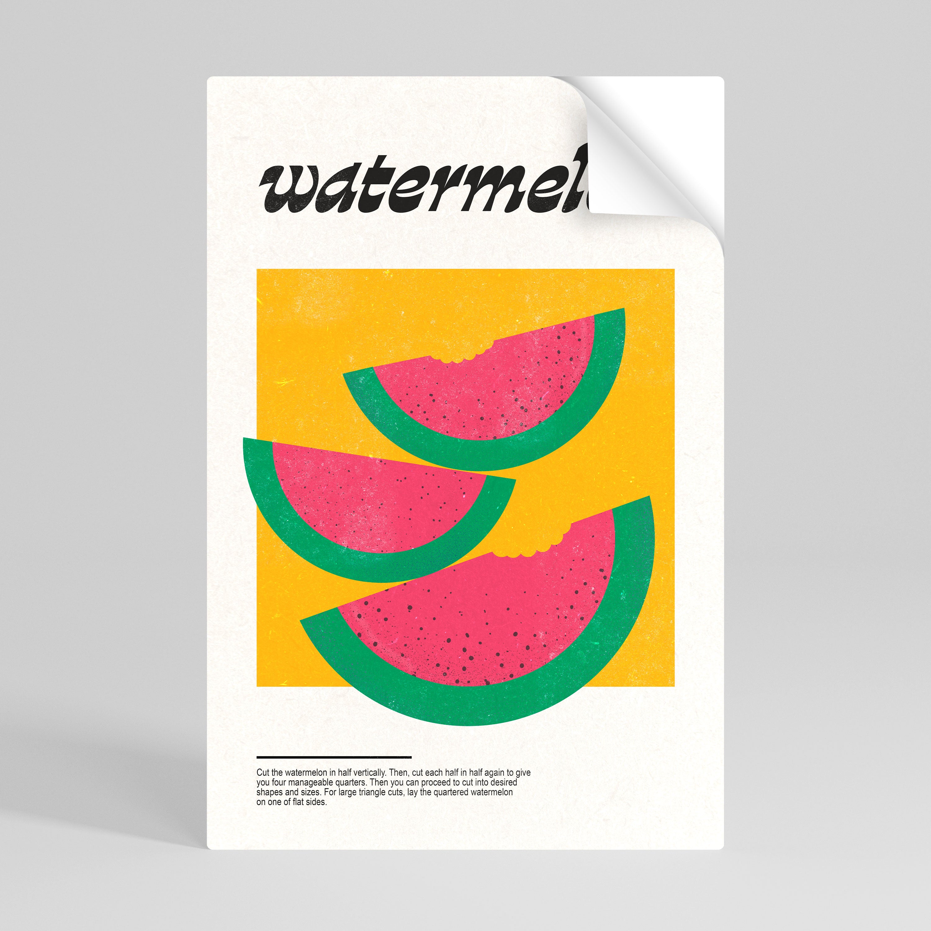 WATERMELON WHIMSY Selbstklebendes Poster - Hochformat