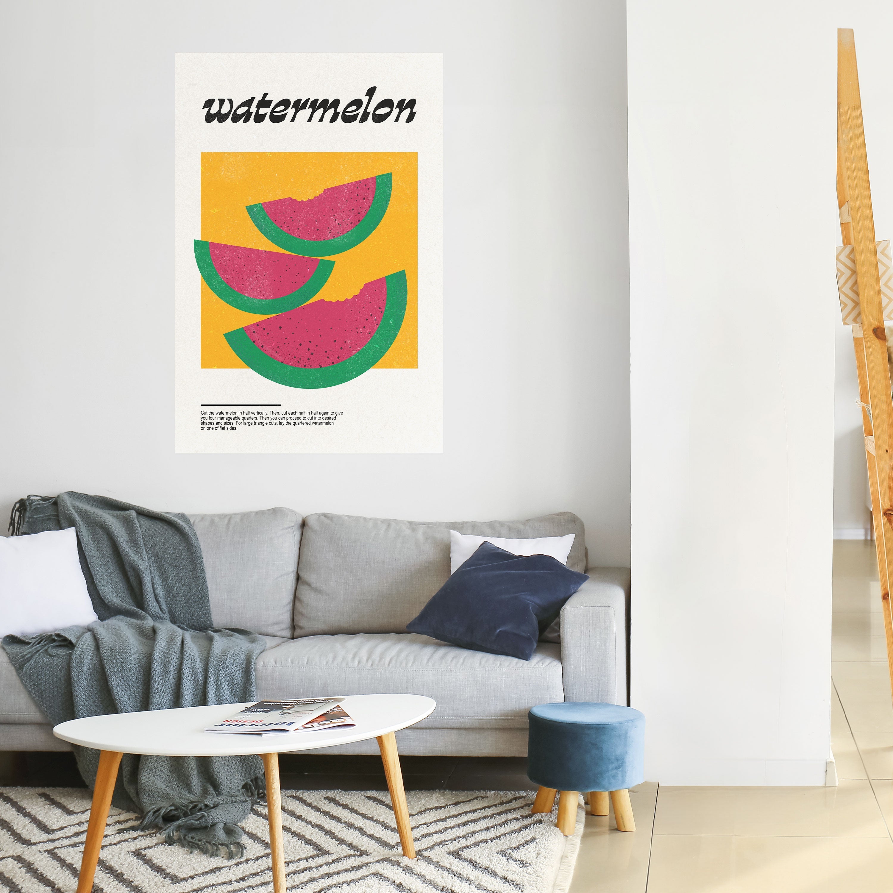WATERMELON WHIMSY Vertikales Poster zum Abziehen und Aufkleben