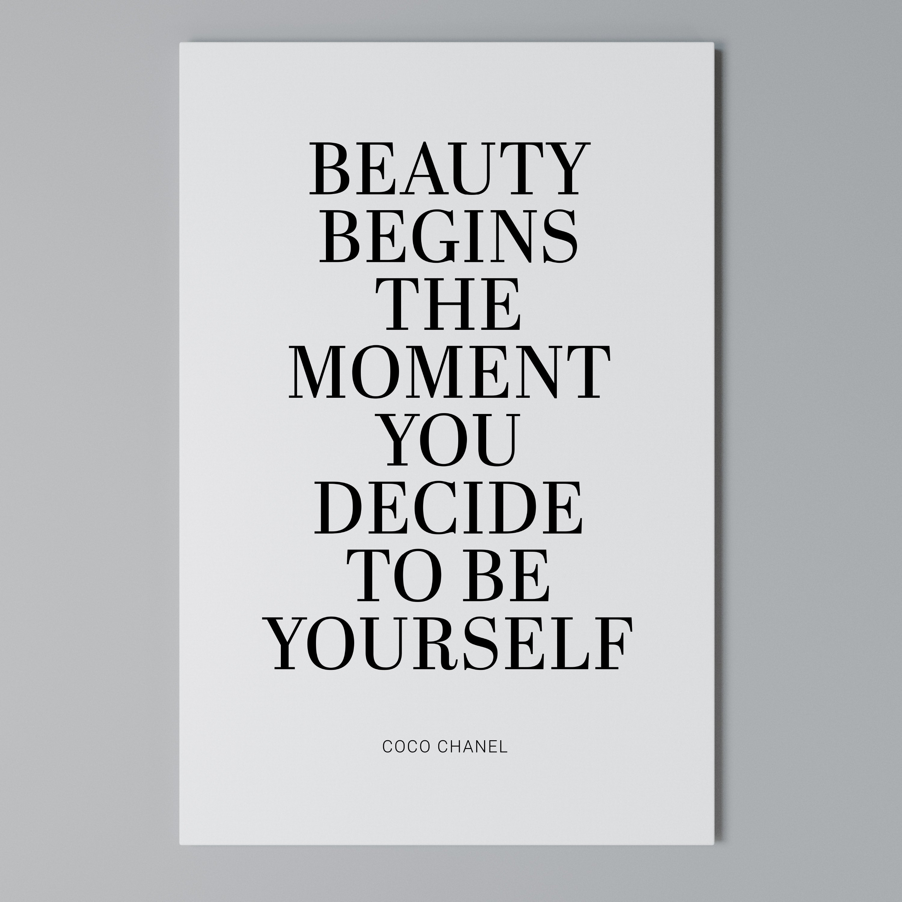 BEAUTY REDEFINED Vertical Canvas Print