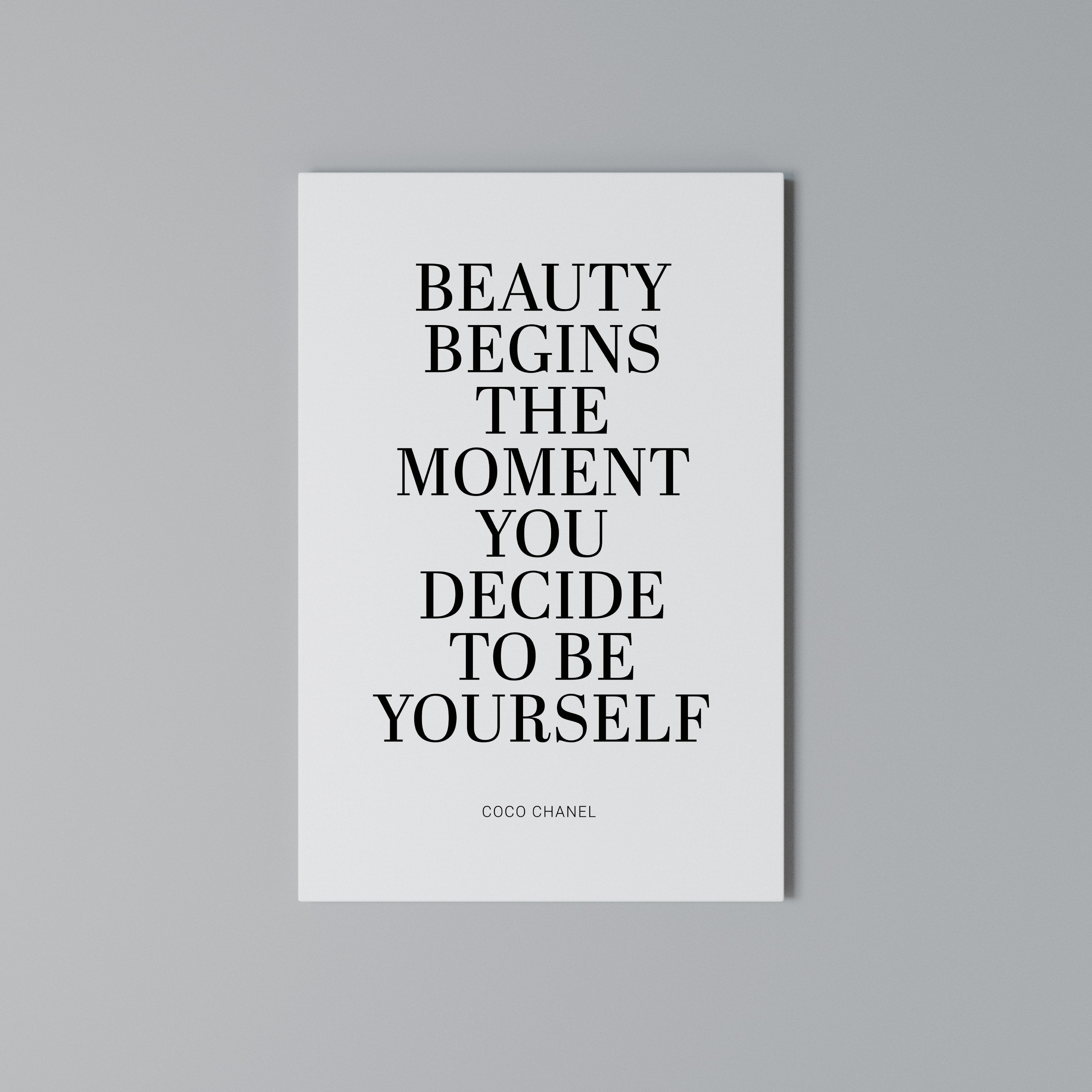BEAUTY REDEFINED Vertical Canvas Print