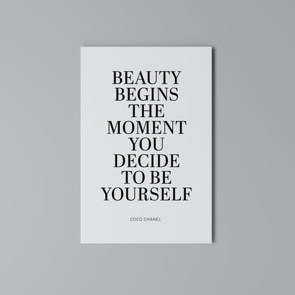 BEAUTY REDEFINED Vertical Canvas Print