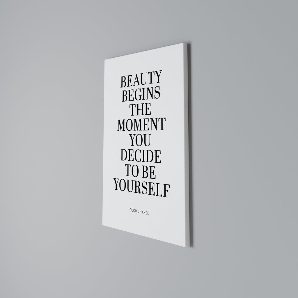 BEAUTY REDEFINED Vertical Canvas Print