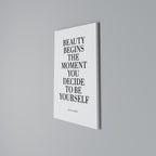 BEAUTY REDEFINED Vertical Canvas Print