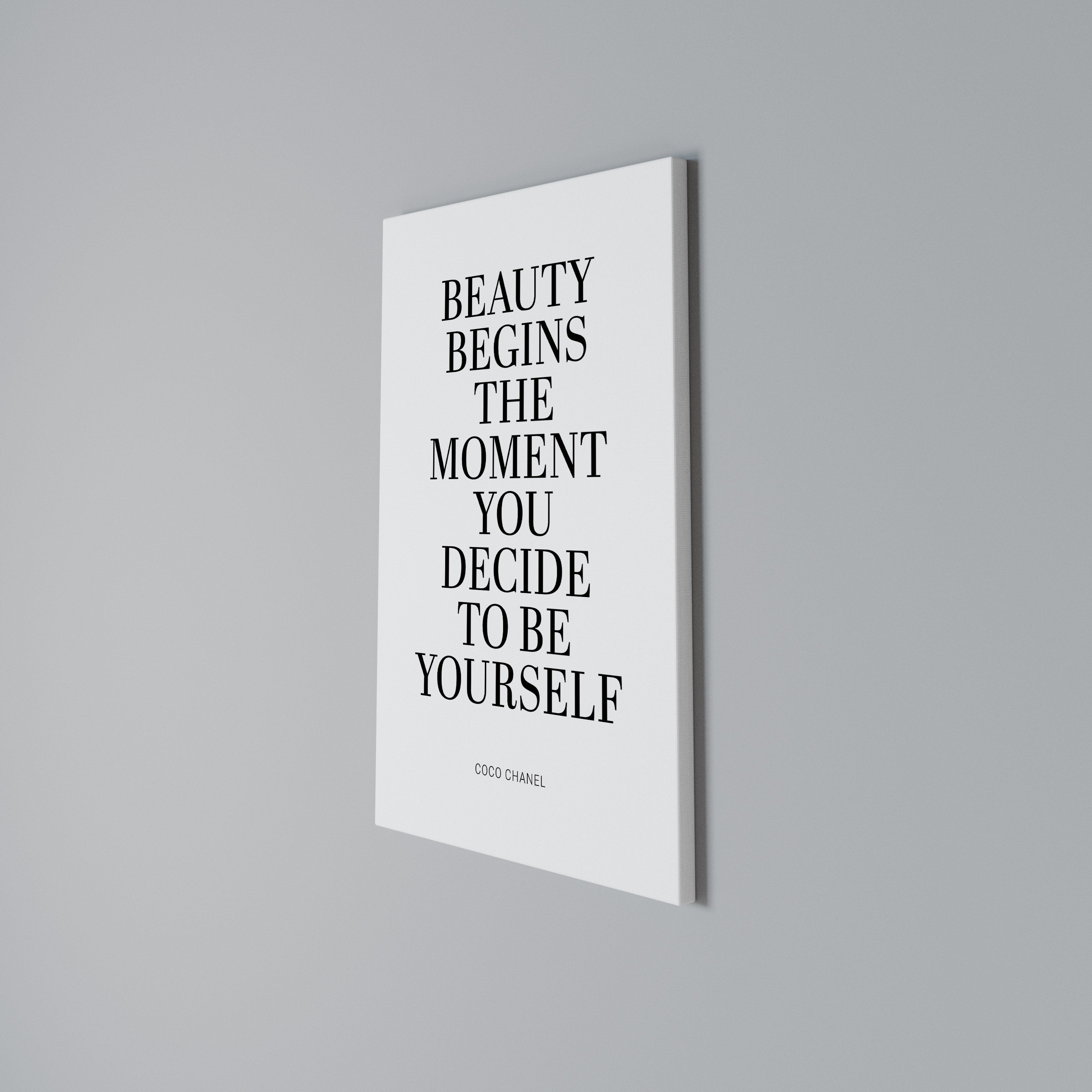 BEAUTY REDEFINED Vertical Canvas Print
