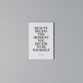 BEAUTY REDEFINED Vertical Canvas Print