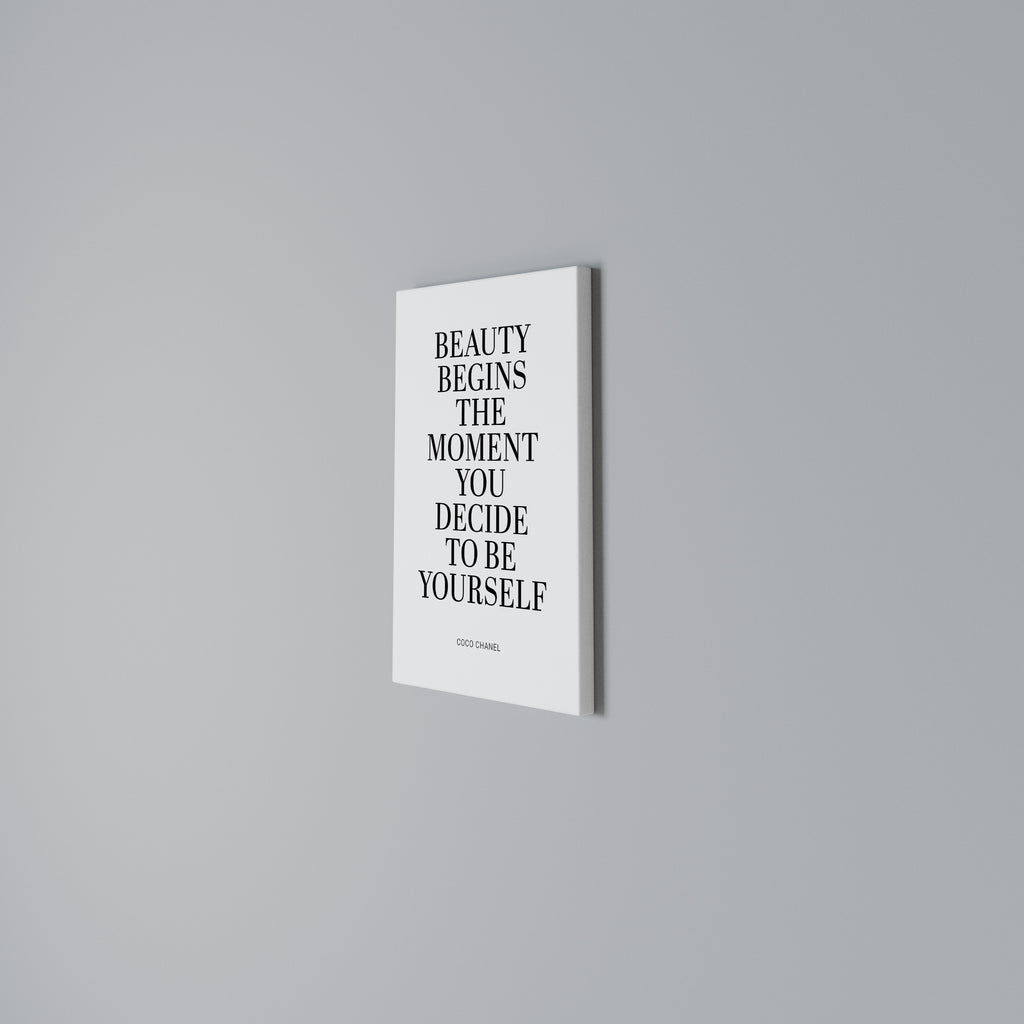 BEAUTY REDEFINED Vertical Canvas Print
