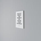 BEAUTY REDEFINED Vertical Canvas Print