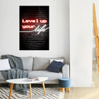 IGNITE YOUR ASPIRATIONS Selbstklebendes Poster - Hochformat