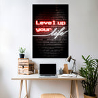 IGNITE YOUR ASPIRATIONS Selbstklebendes Poster - Hochformat