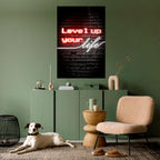 IGNITE YOUR ASPIRATIONS Selbstklebendes Poster - Hochformat