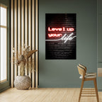 IGNITE YOUR ASPIRATIONS Selbstklebendes Poster - Hochformat