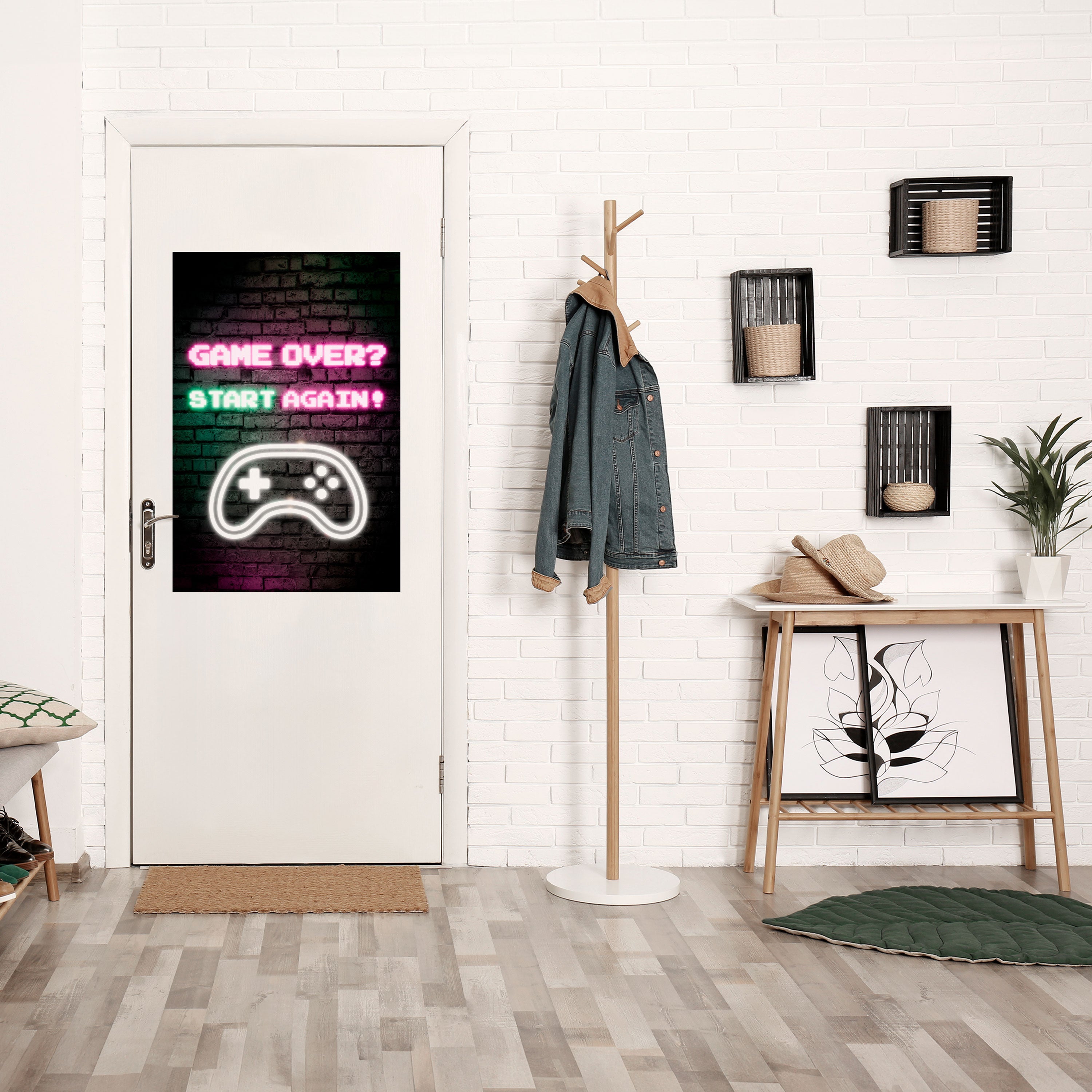 RESPAWN YOUR ADVENTURE Vertikales Poster zum Abziehen und Aufkleben