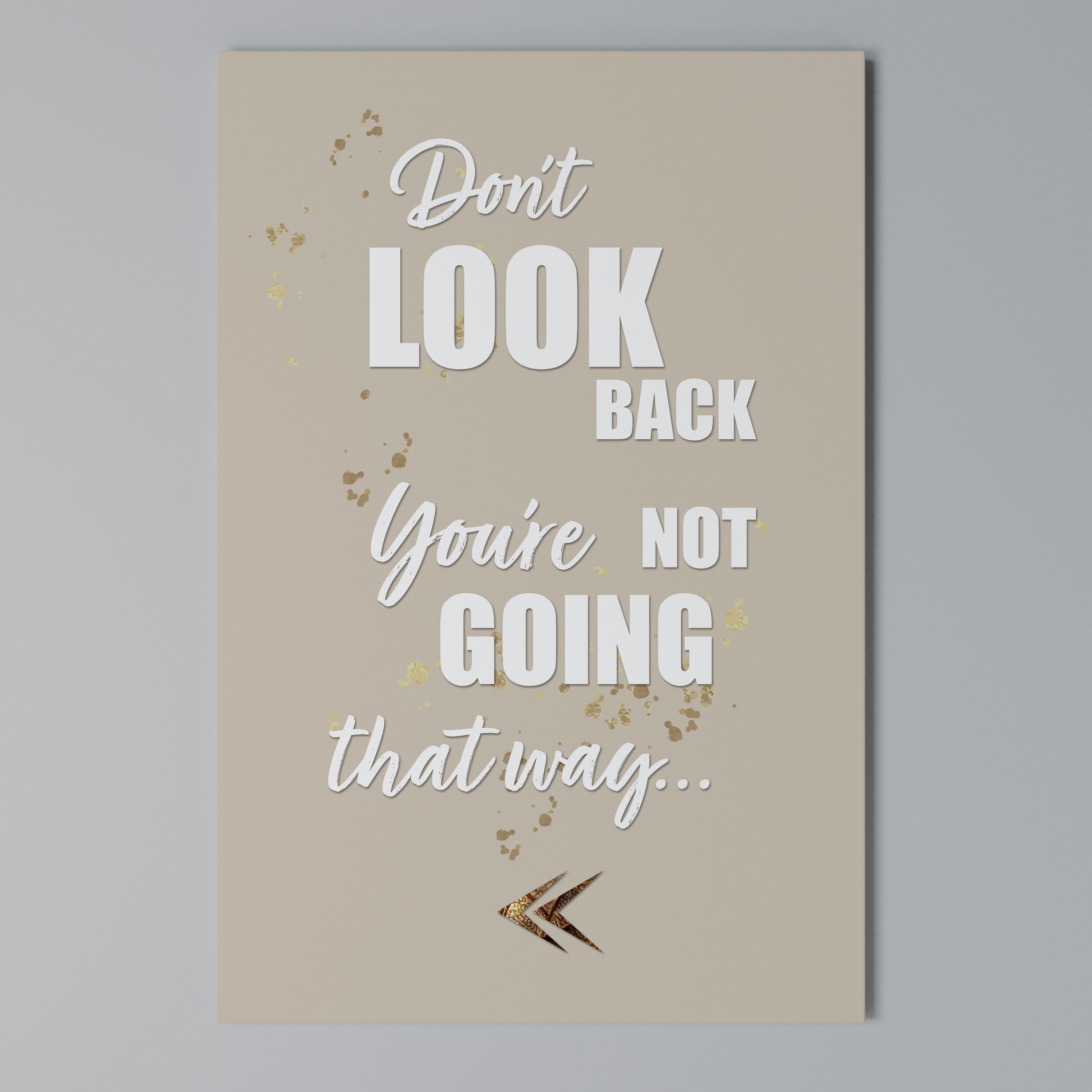 MOVE FORWARD BRAVELY Vertical Canvas Print