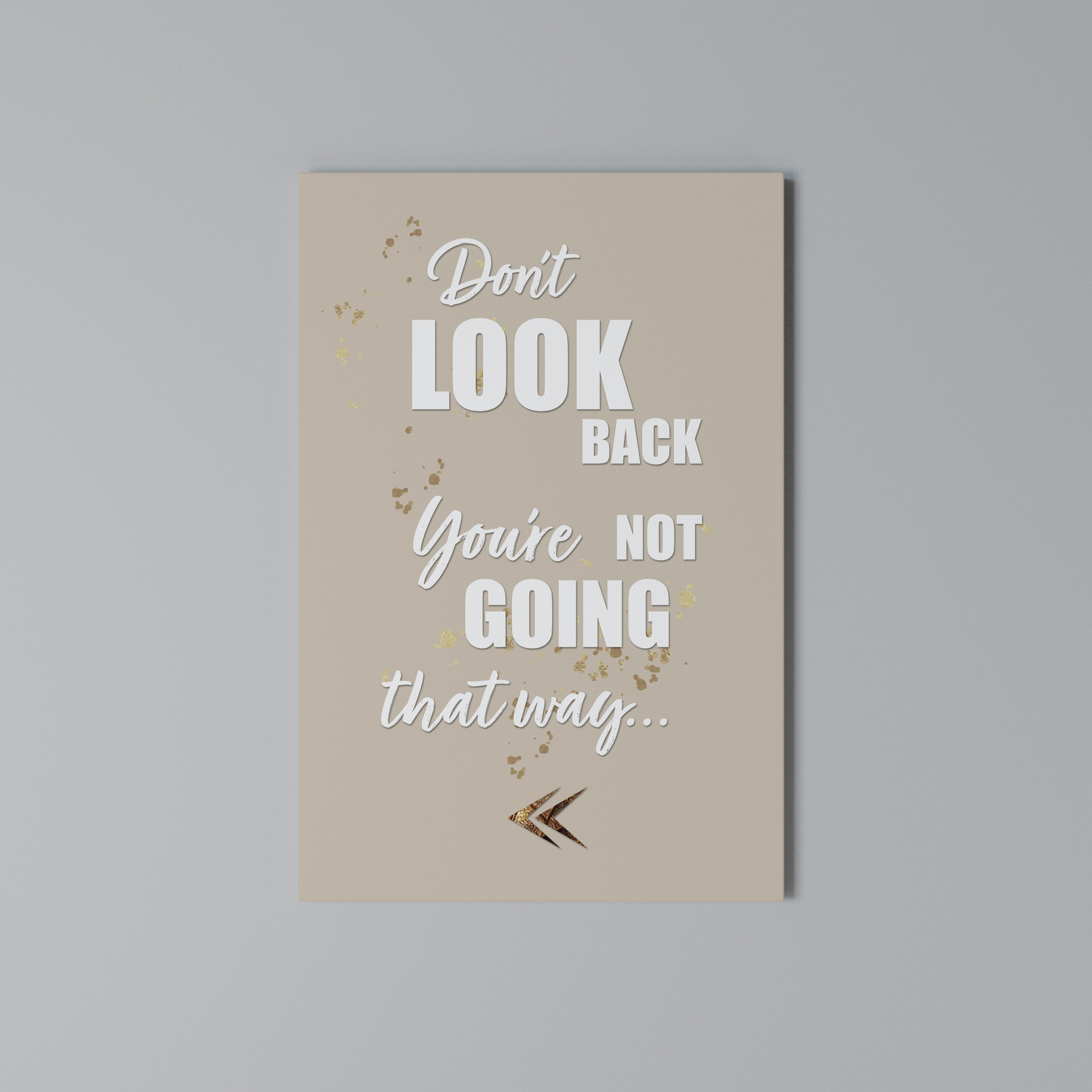 MOVE FORWARD BRAVELY Vertical Canvas Print
