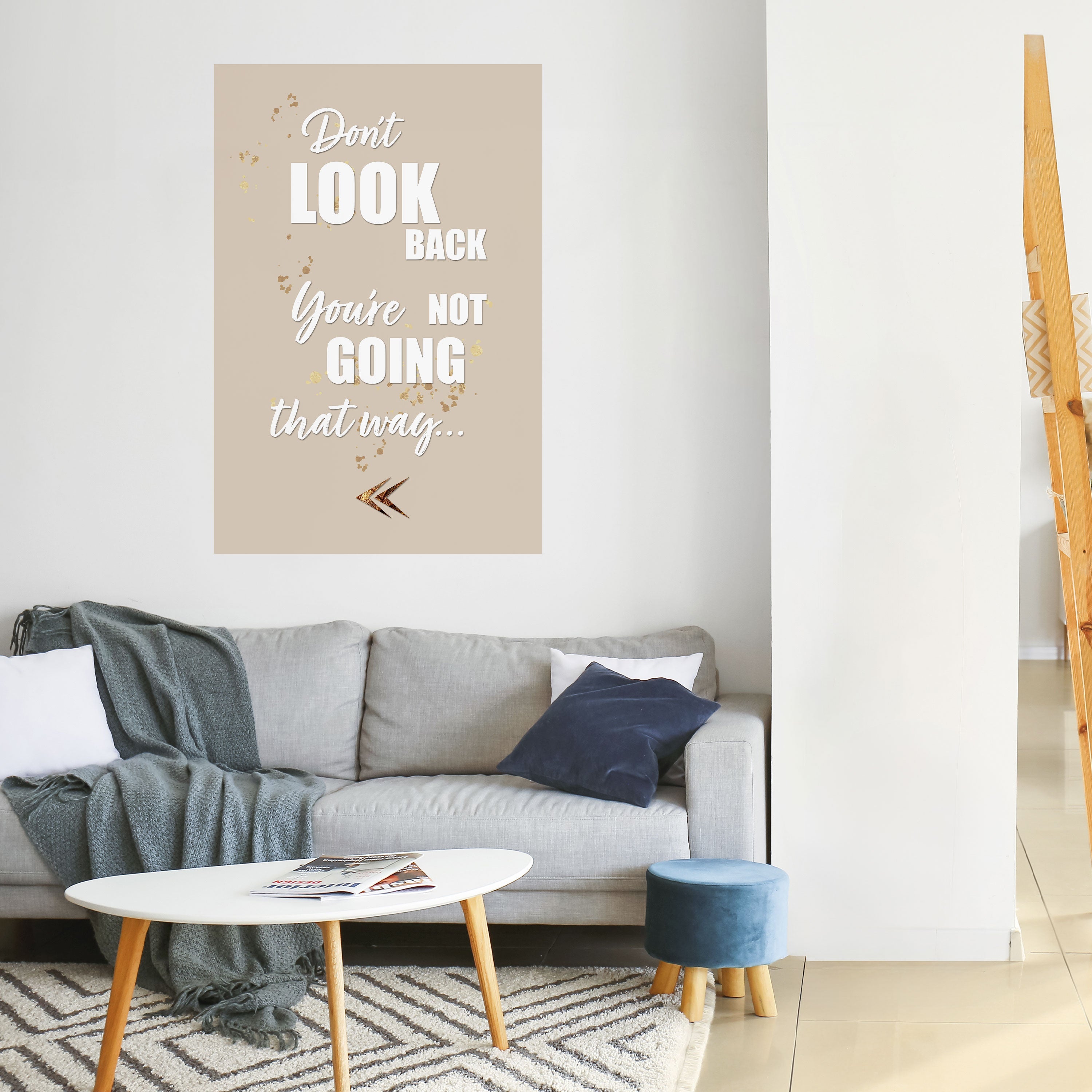 MOVE FORWARDLY Vertikales Poster zum Abziehen und Aufkleben
