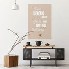 MOVE FORWARD BRAVELY Selbstklebendes Poster - Hochformat