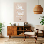 MOVE FORWARD BRAVELY Selbstklebendes Poster - Hochformat